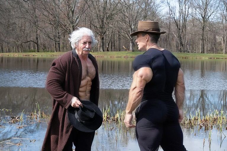 Meme tagged ai, oppenheimer, water