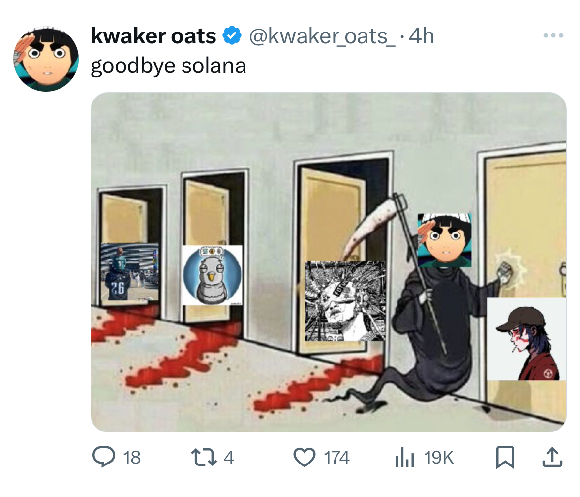 Meme tagged crypto, meme, solana