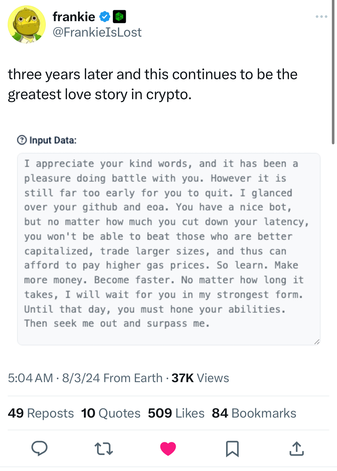 Meme tagged crypto, trading