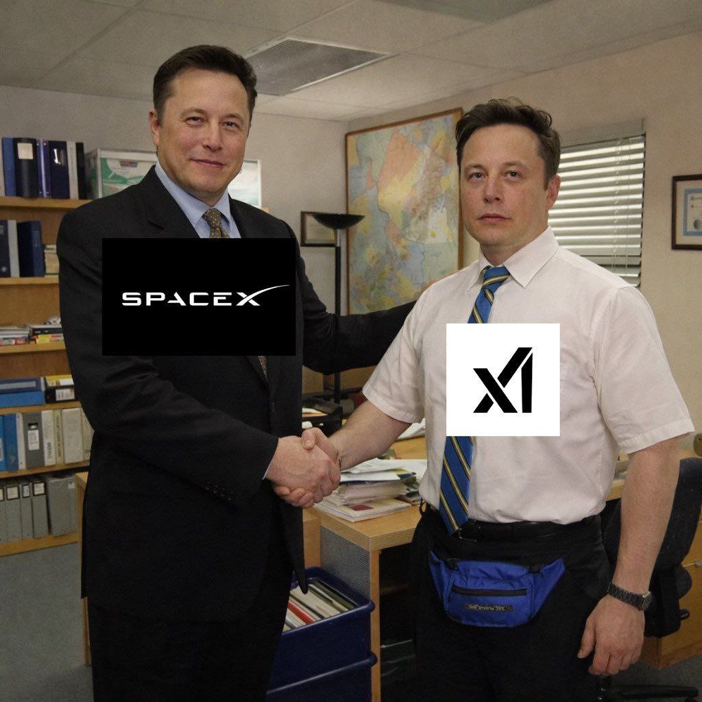 Meme tagged ai, office, xai