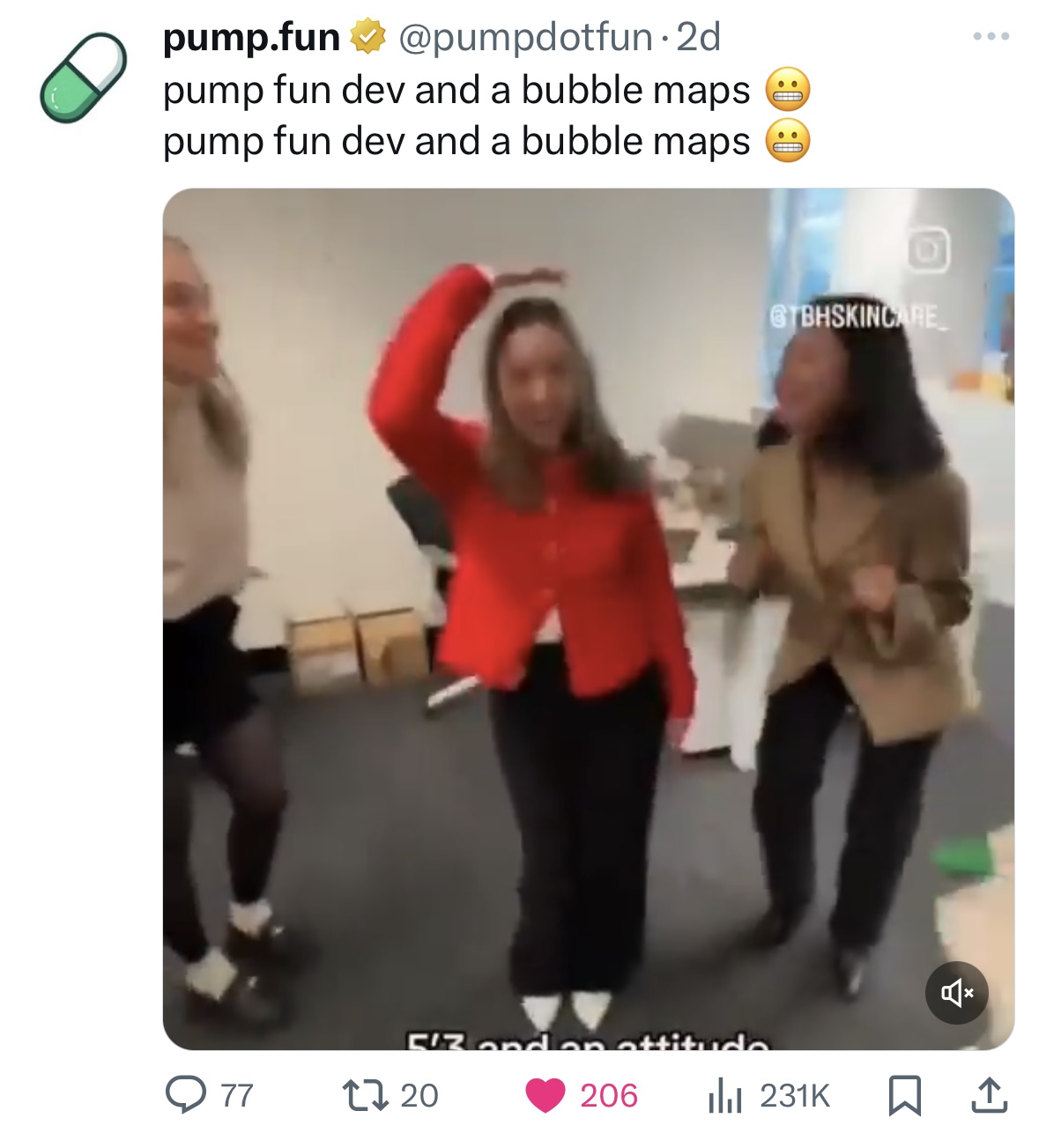 Meme tagged crypto, reaction