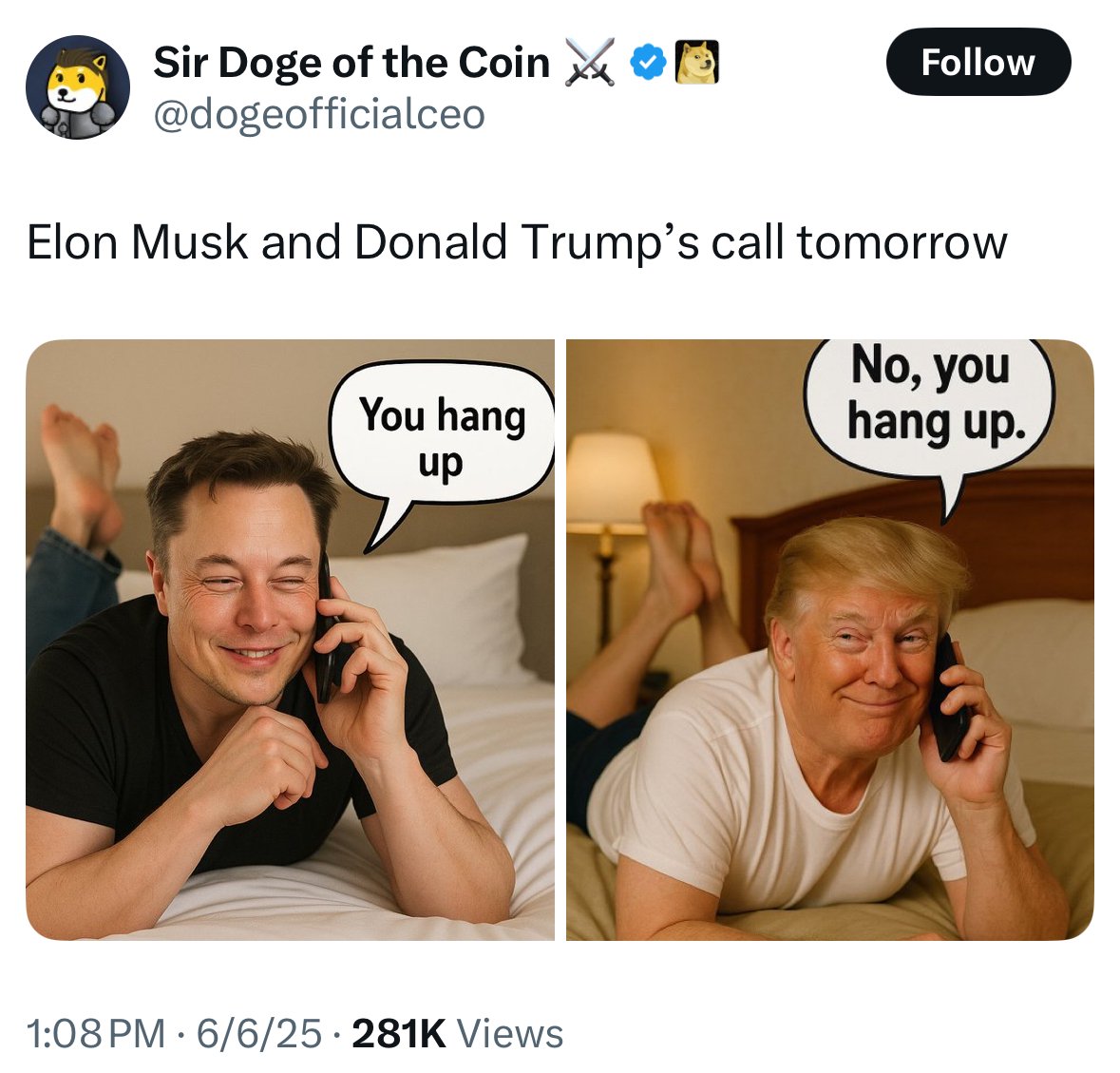 Meme tagged crypto, politics, reaction