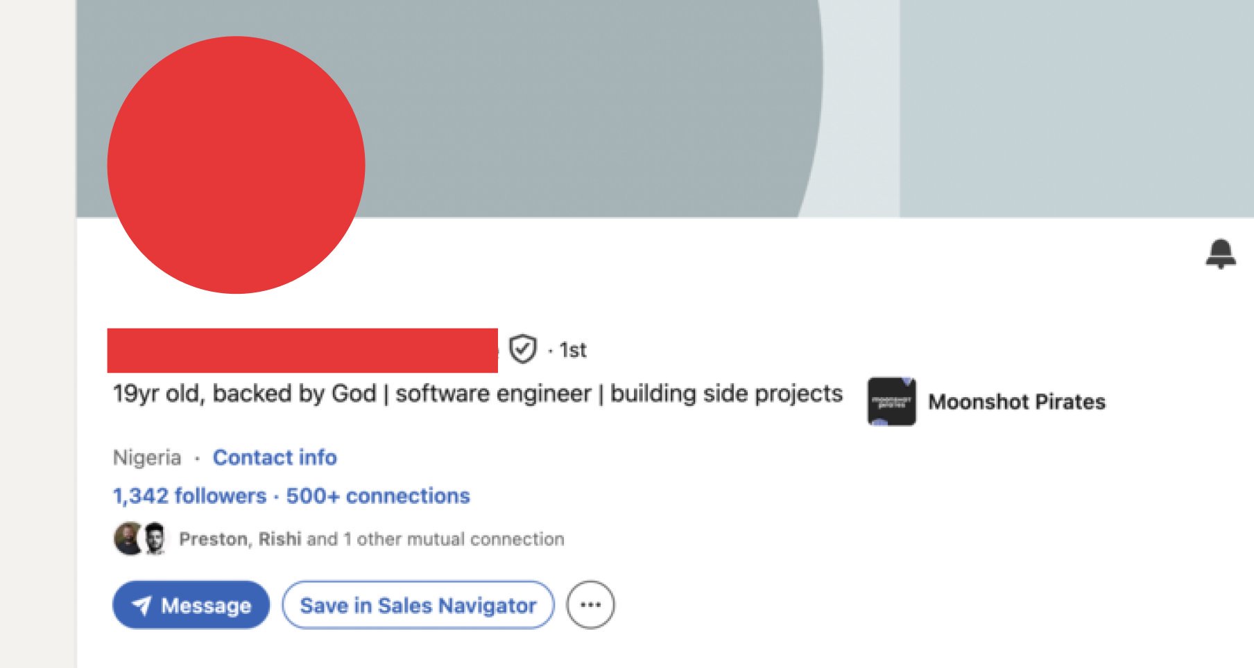 Meme tagged hustle-culture, linkedin, nigeria, side-projects