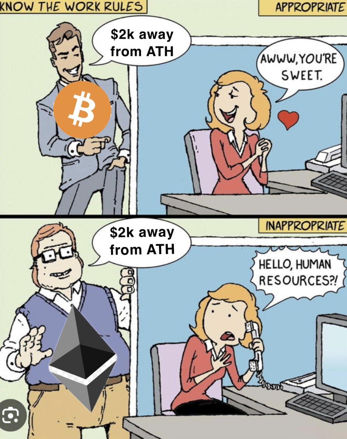 Meme tagged bitcoin, crypto, ethereum