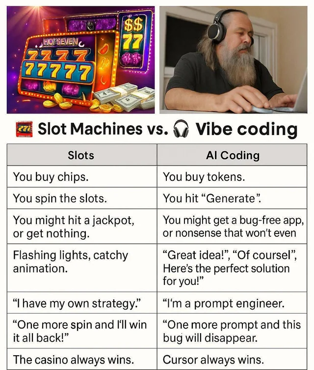 Meme tagged ai, developer, programming