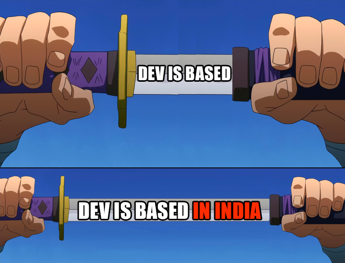 Meme tagged cartoon, developer