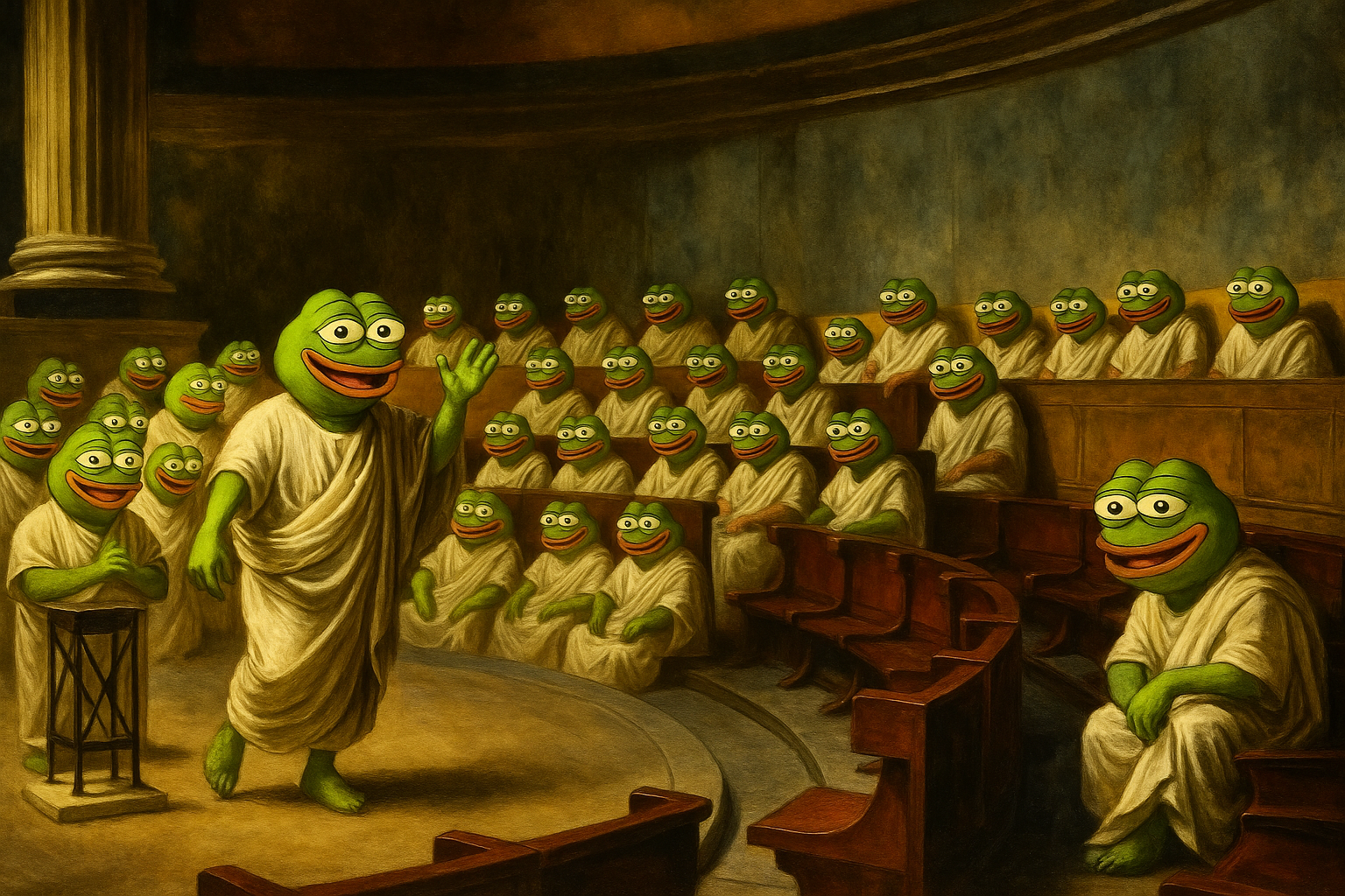 Meme tagged courtroom, crypto, law, meme
