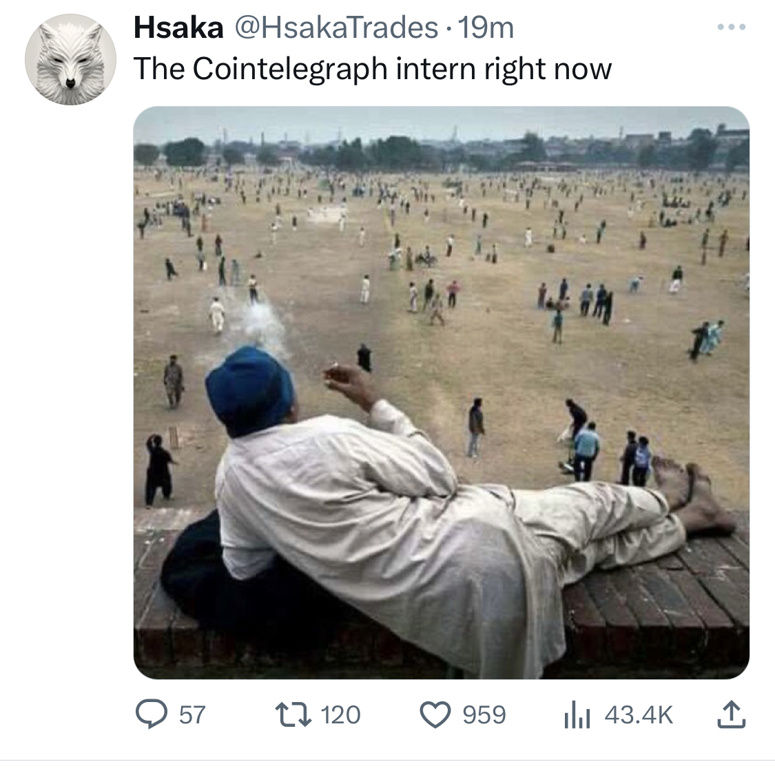 Meme tagged crypto, reaction