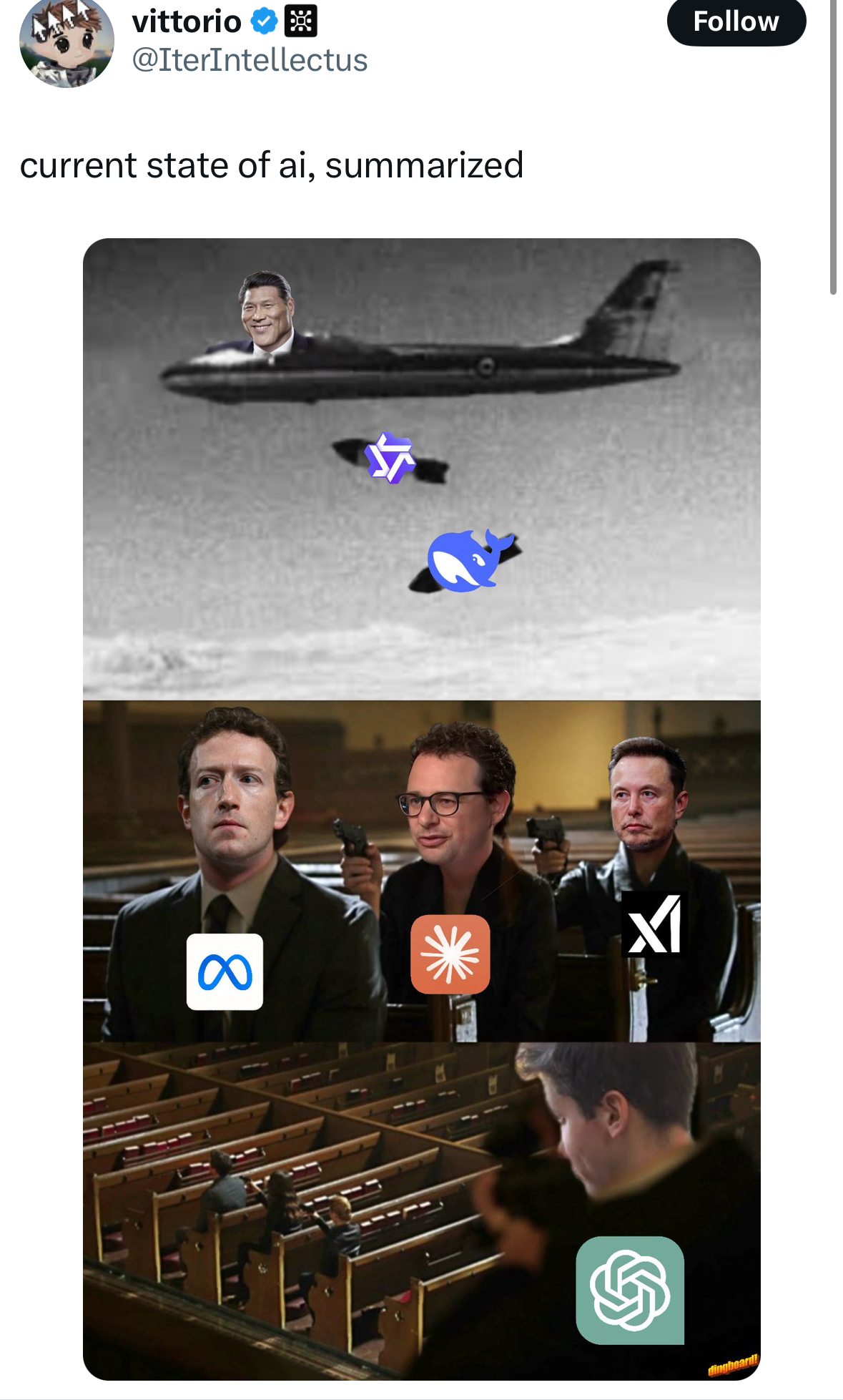 Meme tagged ai, openai, xai