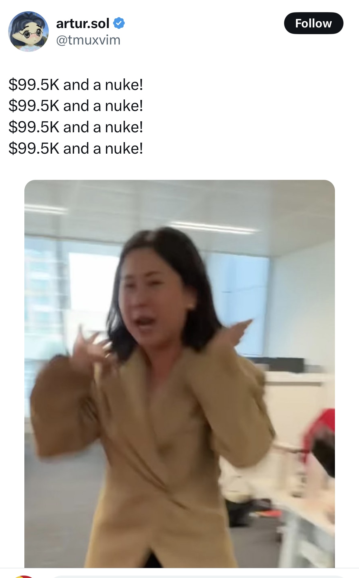 Meme tagged bitcoin, crypto