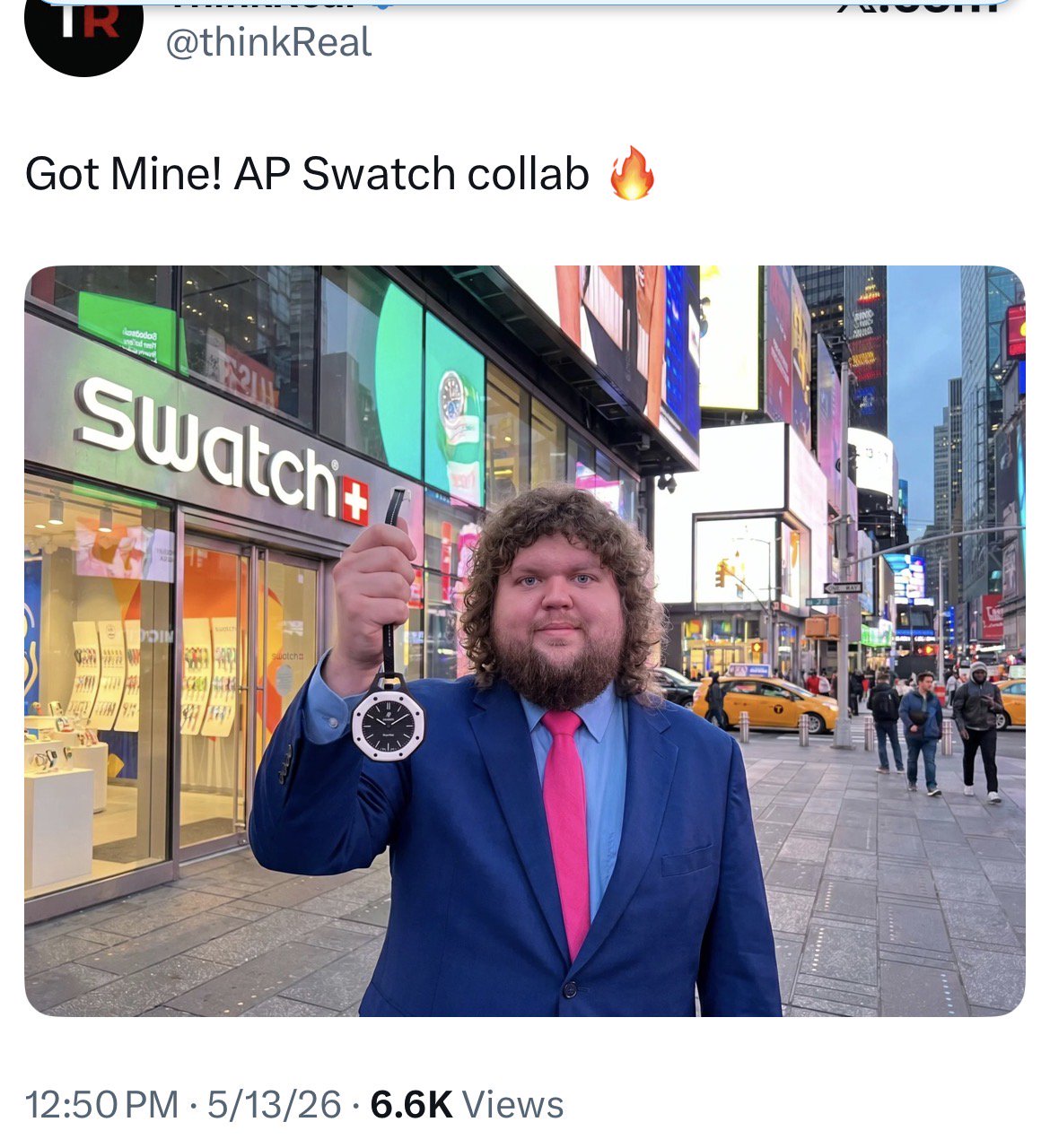 Meme tagged collab, consumer, streetwear, swatch