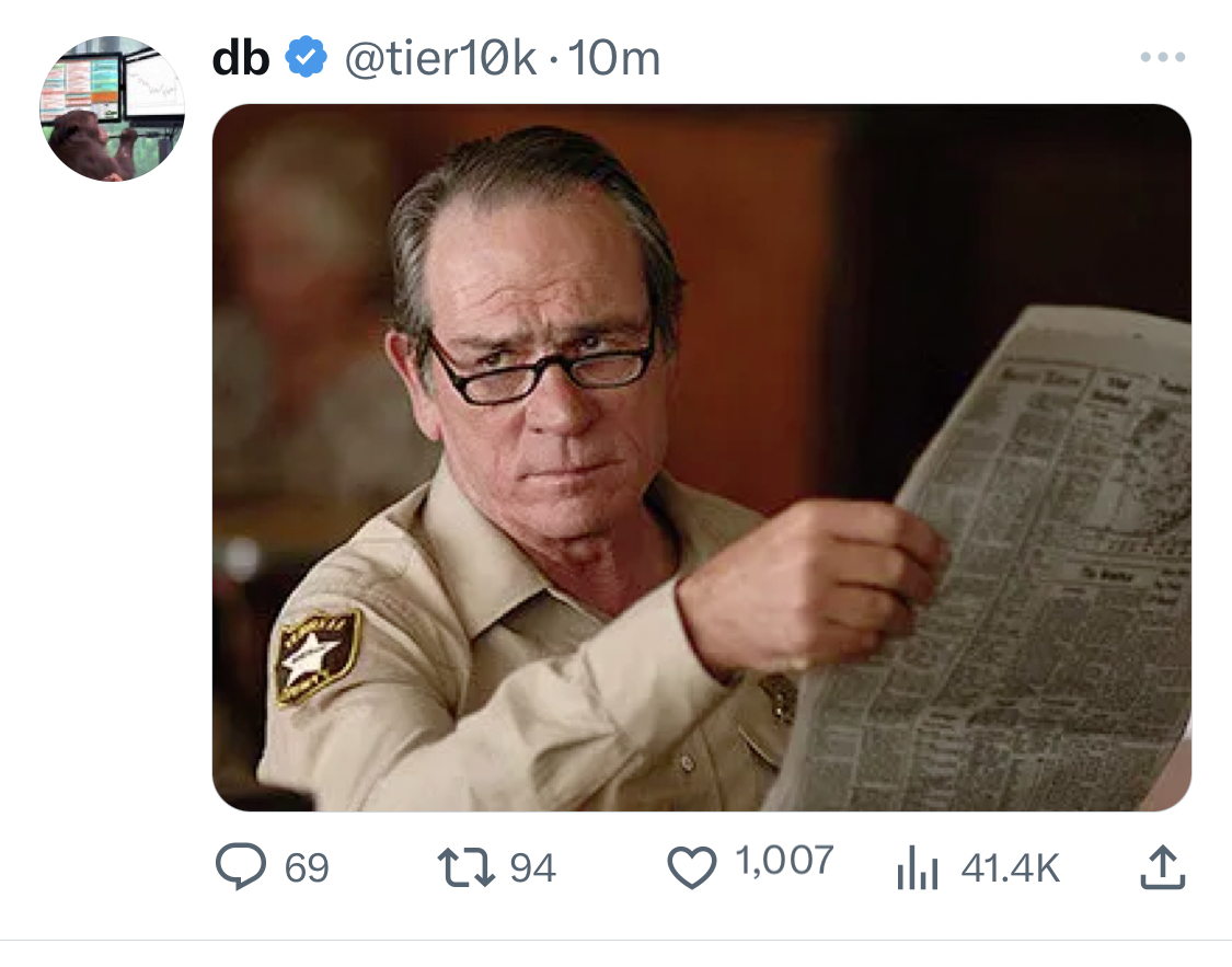 Meme tagged crypto, reaction, twitter