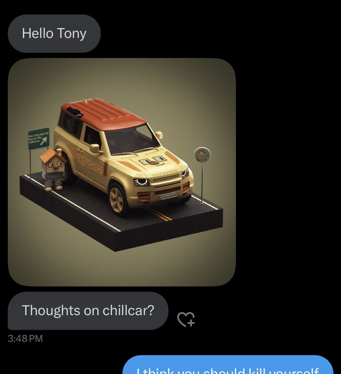 Meme tagged crypto, reaction