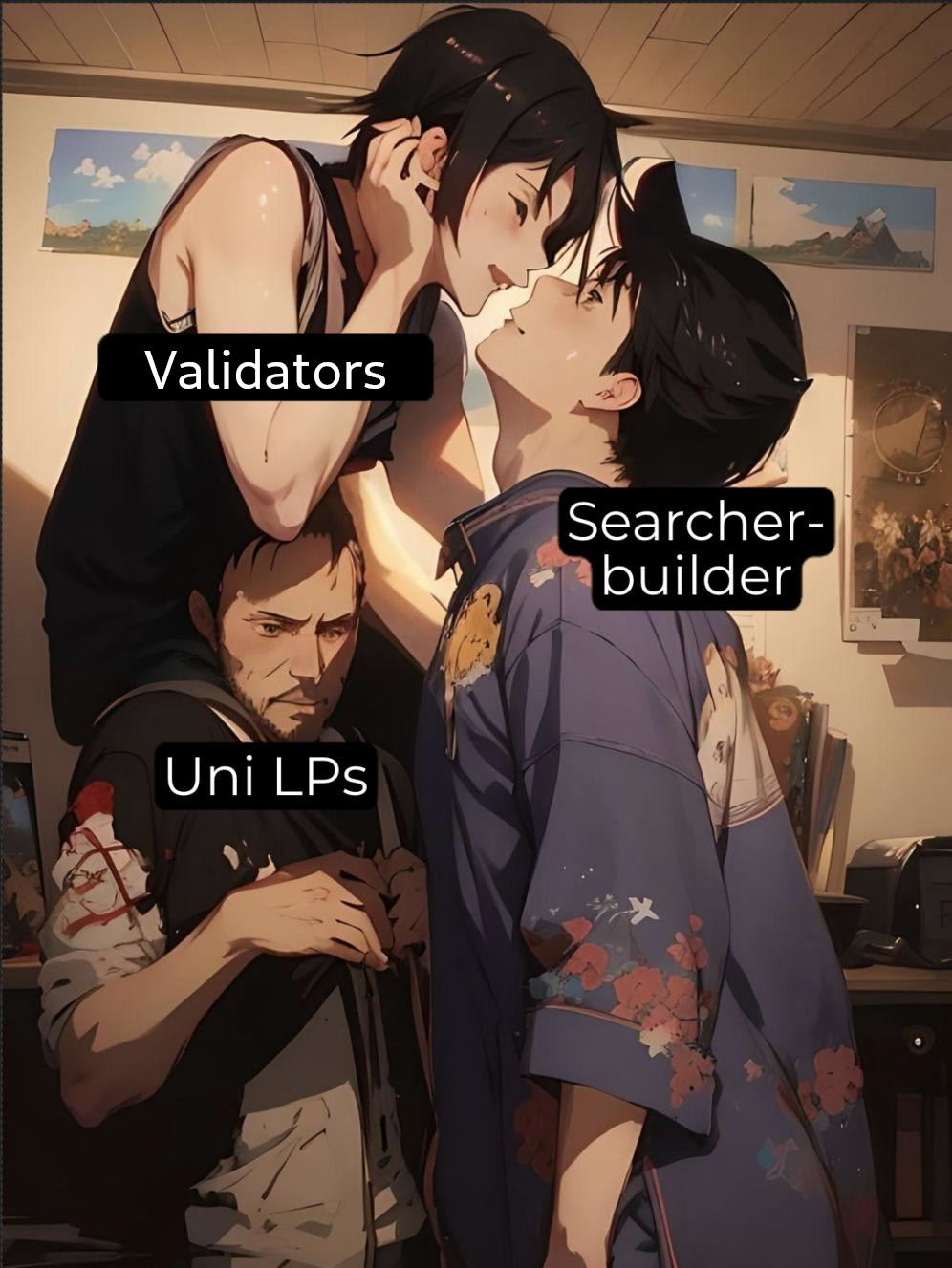 Meme tagged crypto, ethereum, lp, searcher-builder
