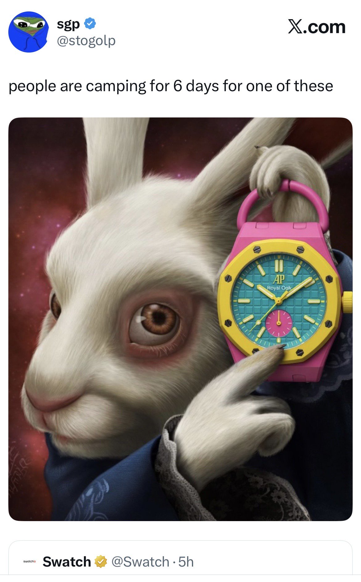 Meme tagged audemars-piguet, consumer, hype, labubu