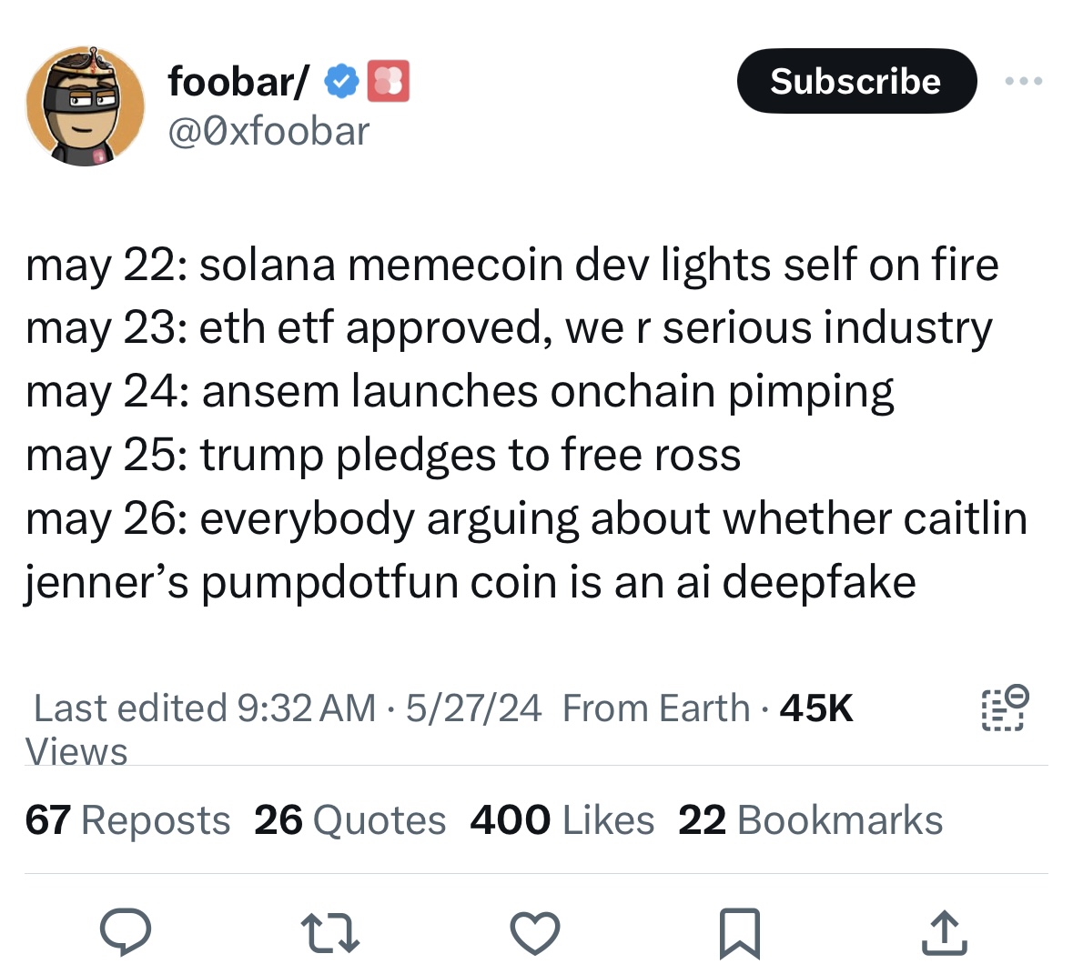 Meme tagged crypto, ethereum, solana, twitter