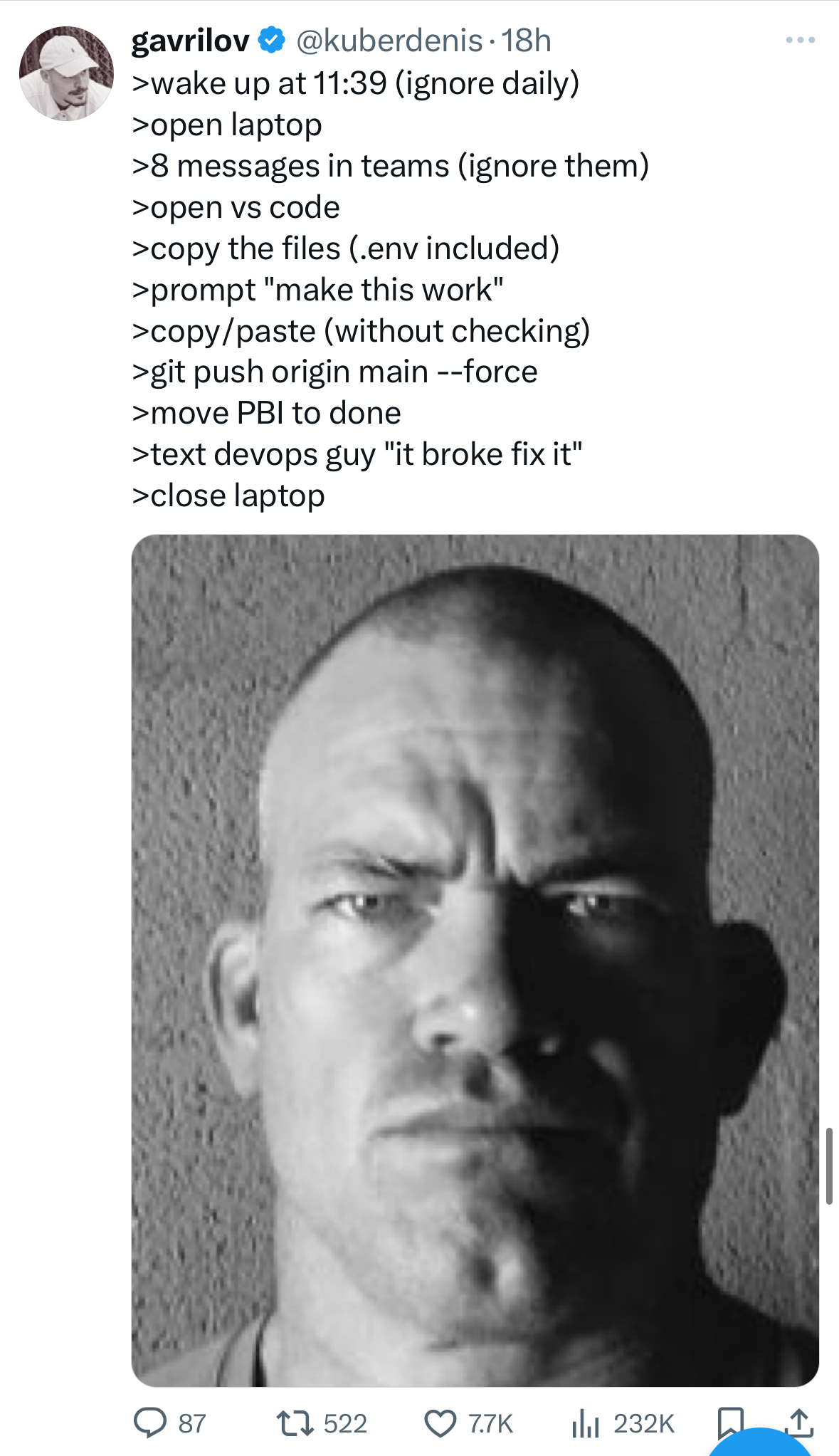 Meme tagged ai, developer