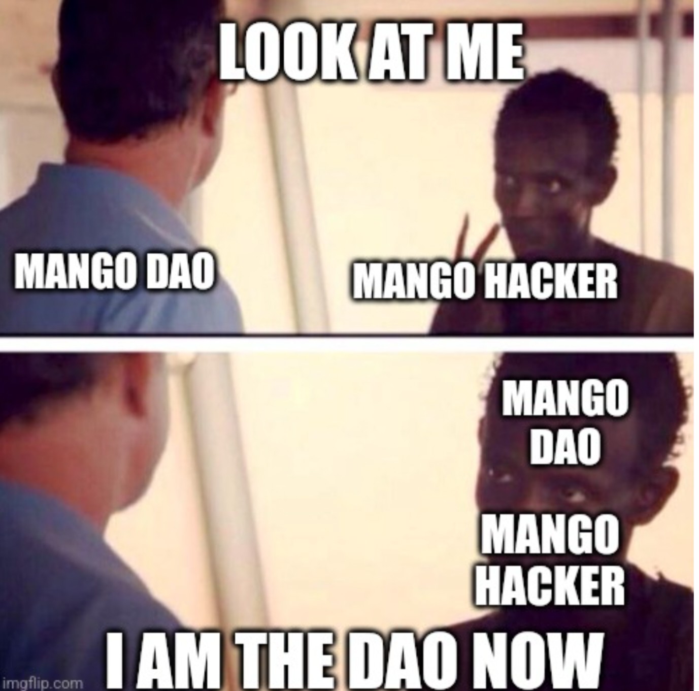 Meme tagged crypto, dao, exploit, governance